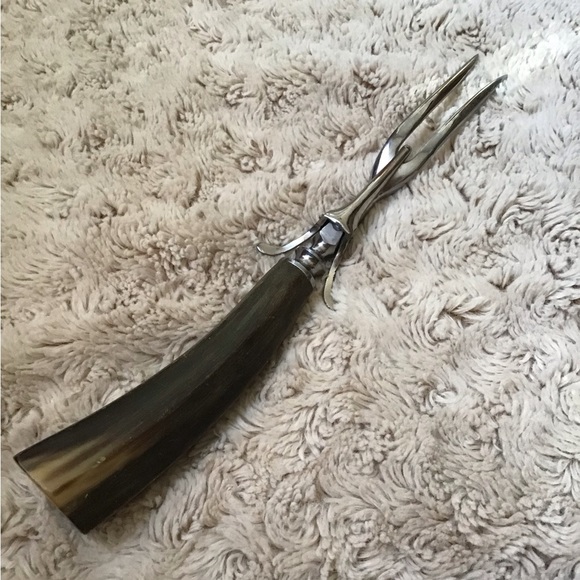 Vintage Horn Handled Meat Fork - Picture 3 of 3